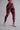 The cloudy high-waist legging (Dark red)